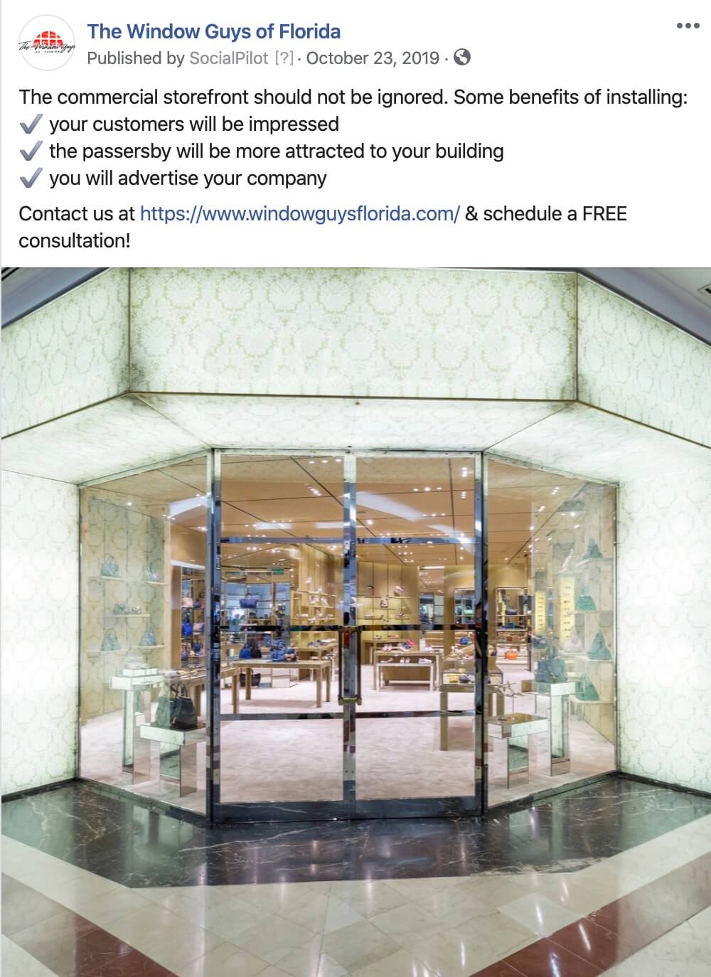 Commercial Storefront Social Media Commercial Storefront Social Media