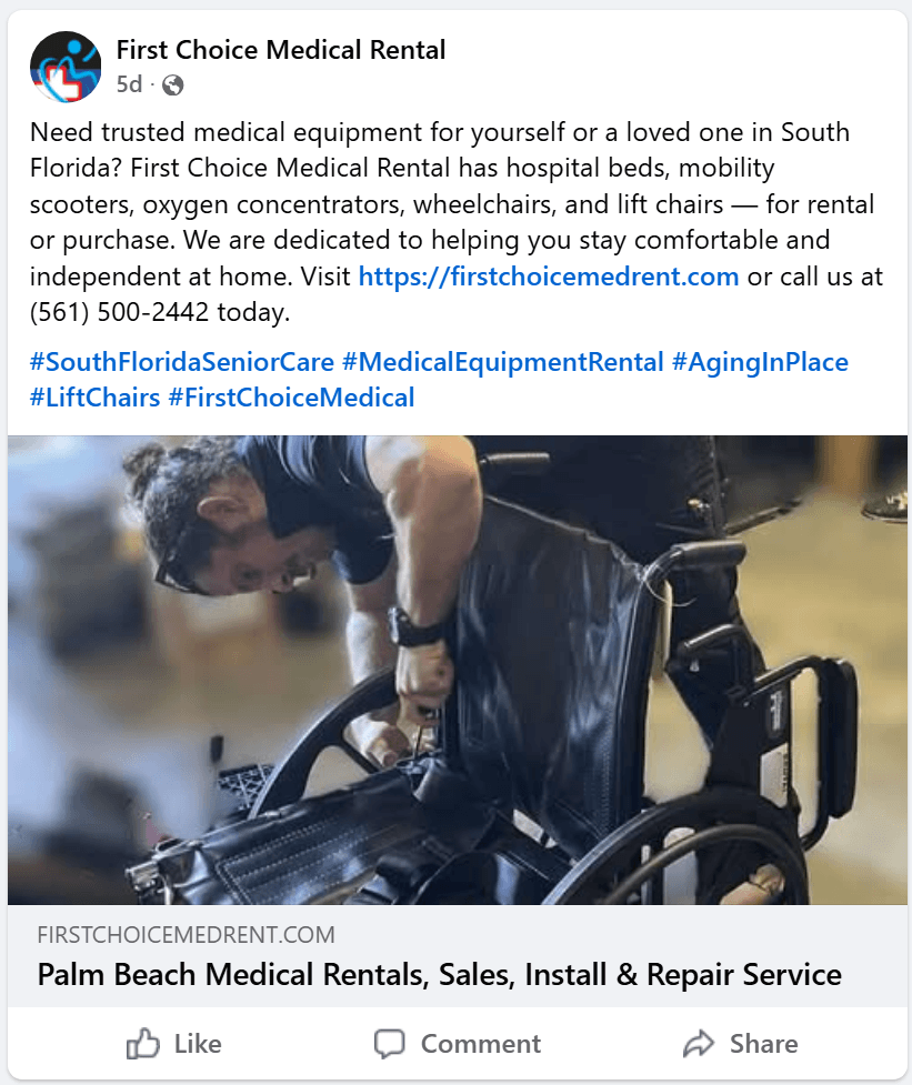 First Choice Medical Rental - South Florida Equipment First Choice Medical Rental Hospital Beds Wheelchairs Scooters