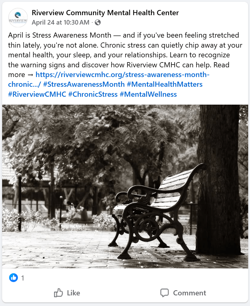 Riverview Cmhc - Stress Awareness Month Riverview Cmhc April Stress Awareness Month Chronic Stress