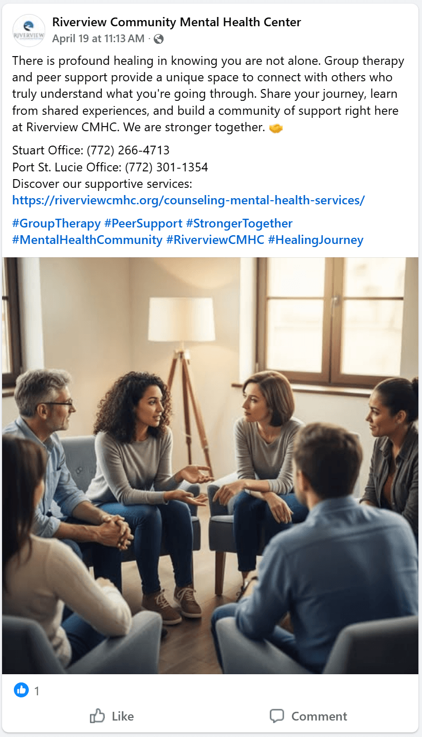 Riverview Cmhc - Group Therapy And Peer Support Riverview Cmhc Group Therapy Peer Support Stronger Together