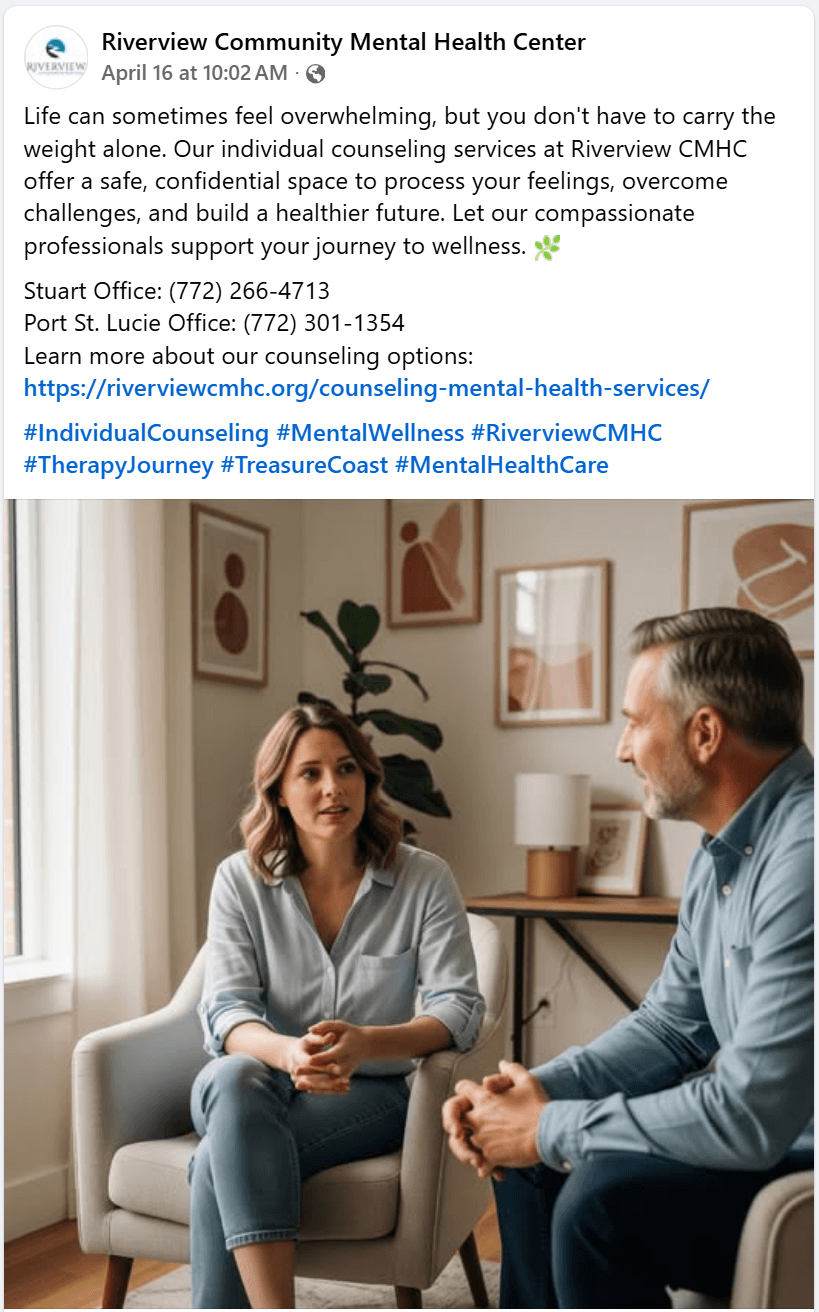 Riverview Cmhc - Individual Counseling Services Riverview Cmhc Individual Counseling Stuart Port St Lucie