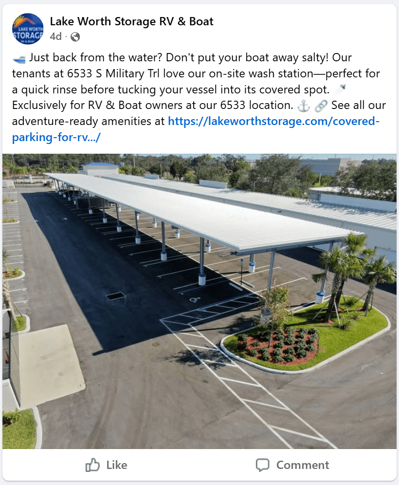Lake Worth Storage Rv And Boat - On-Site Rinse Station Lake Worth Storage Rv And Boat On-Site Rinse Station Boat Owners