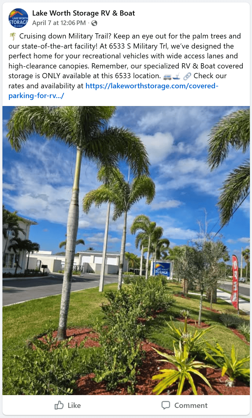 Lake Worth Storage Rv And Boat - 6533 South Military Trail Lake Worth Storage Rv And Boat 6533 South Military Trail Palms