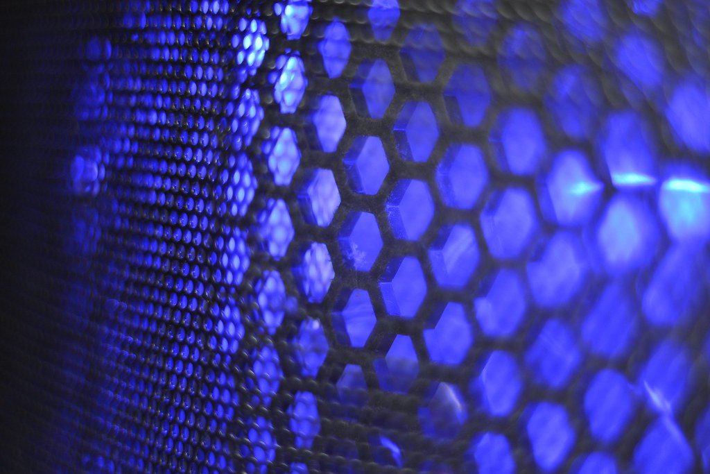 Answer Engine Optimization &Amp; Generative Engine Optimization Data Center Servers With Blue Light Powering Generative Ai Search