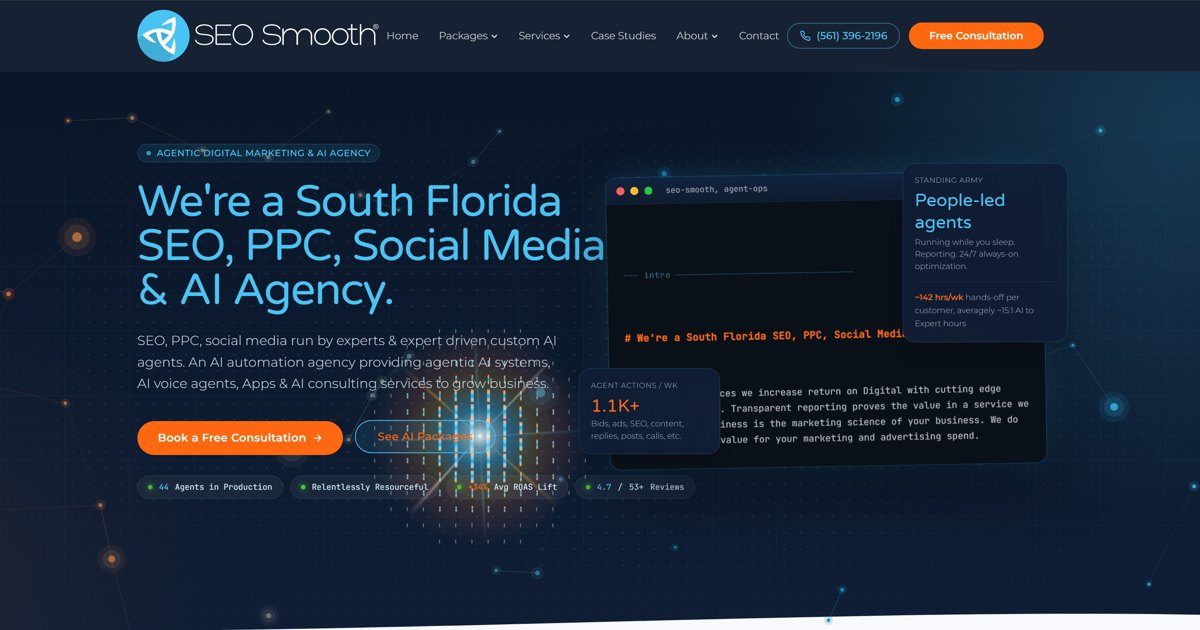 Seo Website Redesign: How We Rebuilt Seo Smooth In 4 Weeks Particles Converging Into A Glowing Star In The Seo Smooth Homepage Hero Animation